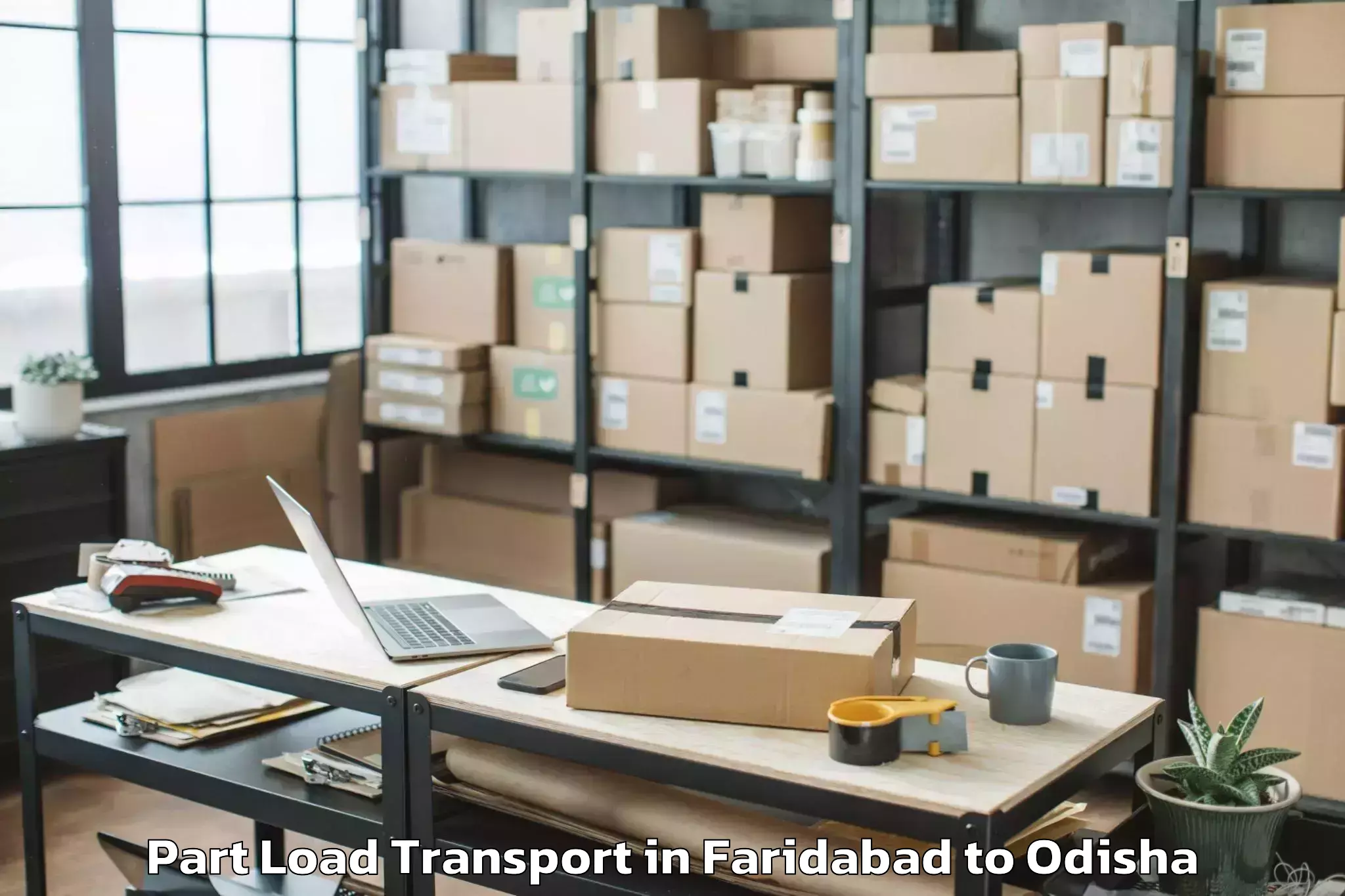 Expert Faridabad to Binika Part Load Transport